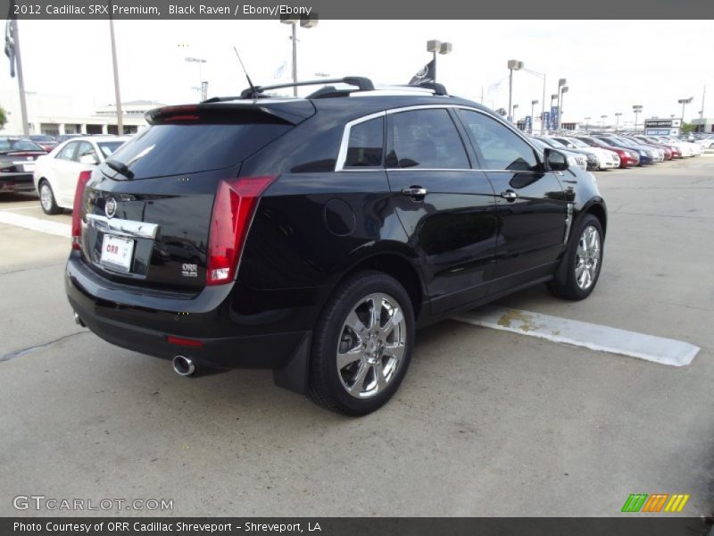 Black Raven / Ebony/Ebony 2012 Cadillac SRX Premium