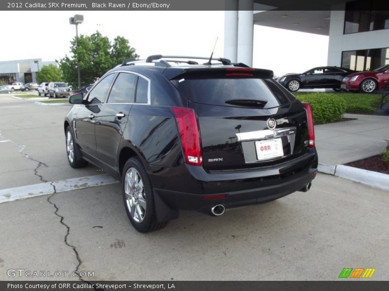 Black Raven / Ebony/Ebony 2012 Cadillac SRX Premium