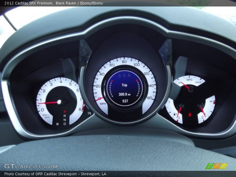 Black Raven / Ebony/Ebony 2012 Cadillac SRX Premium
