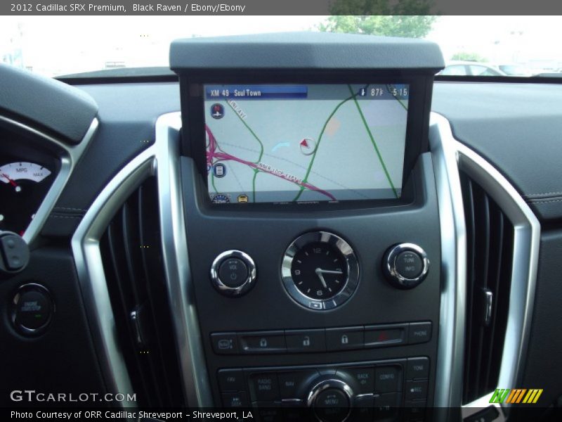 Black Raven / Ebony/Ebony 2012 Cadillac SRX Premium