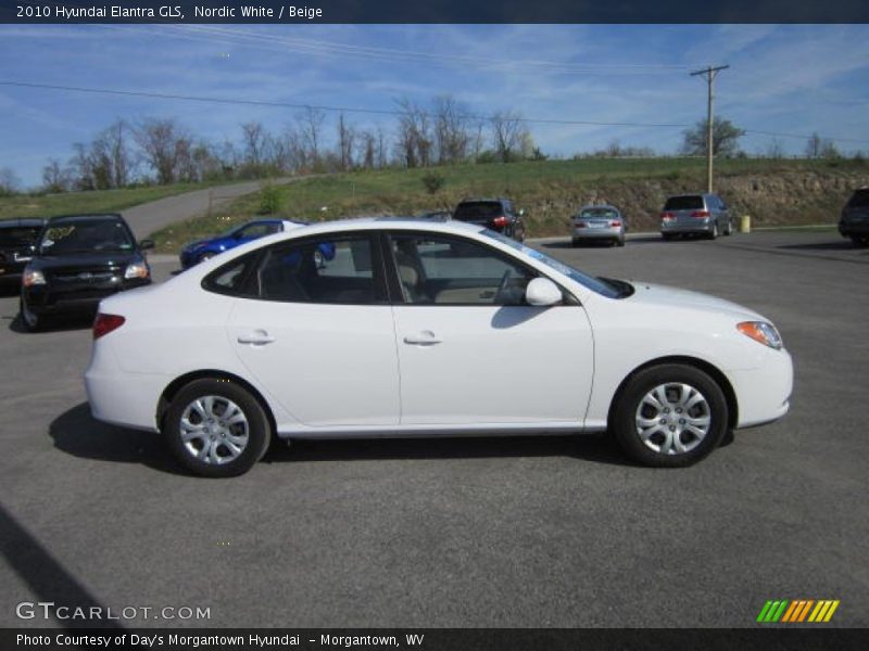 Nordic White / Beige 2010 Hyundai Elantra GLS