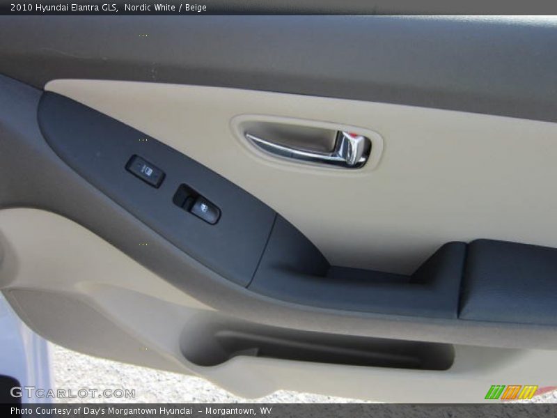 Nordic White / Beige 2010 Hyundai Elantra GLS