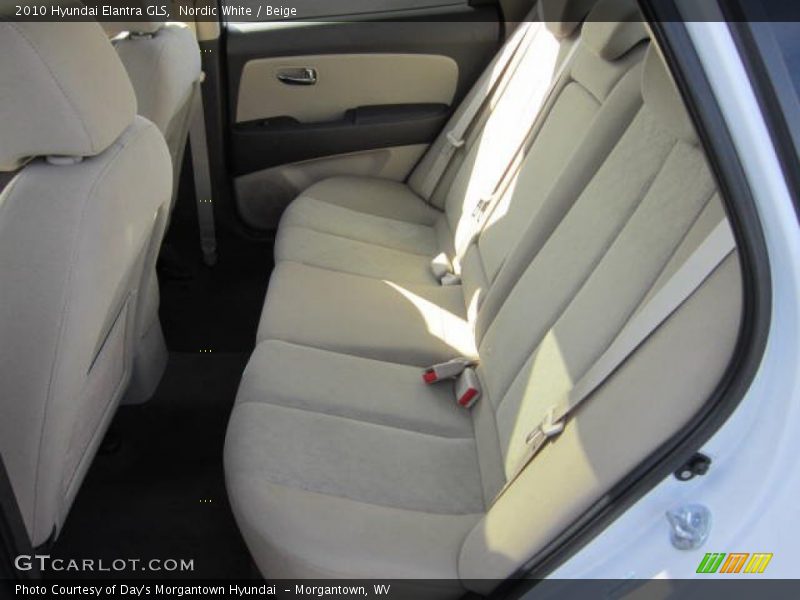 Nordic White / Beige 2010 Hyundai Elantra GLS