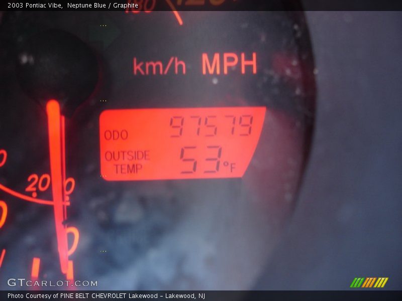 Neptune Blue / Graphite 2003 Pontiac Vibe