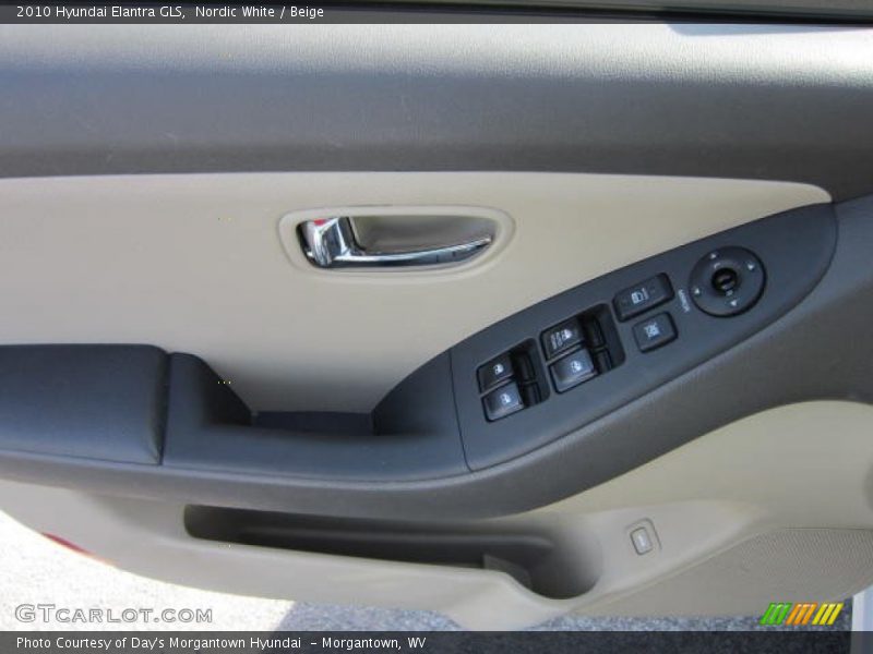 Nordic White / Beige 2010 Hyundai Elantra GLS