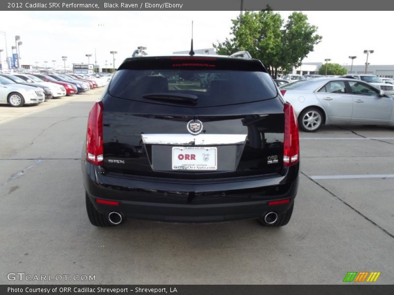 Black Raven / Ebony/Ebony 2012 Cadillac SRX Performance