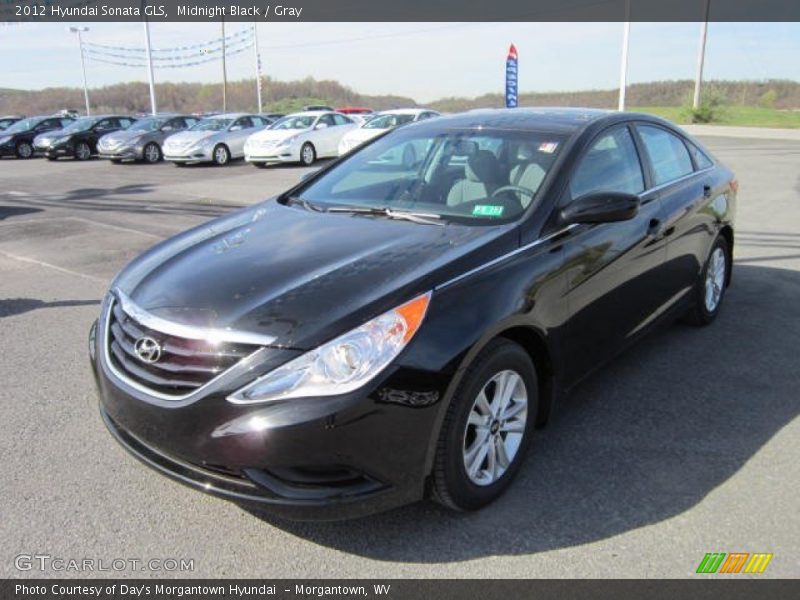 Midnight Black / Gray 2012 Hyundai Sonata GLS