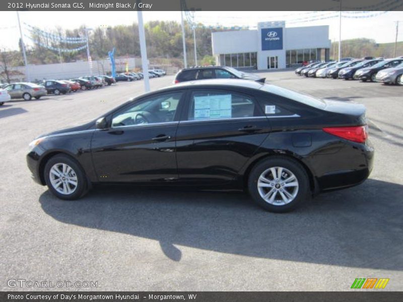 Midnight Black / Gray 2012 Hyundai Sonata GLS