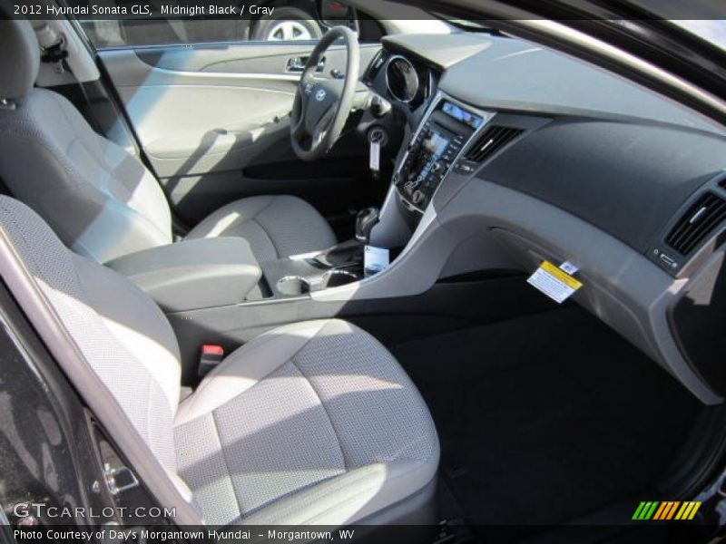 Midnight Black / Gray 2012 Hyundai Sonata GLS