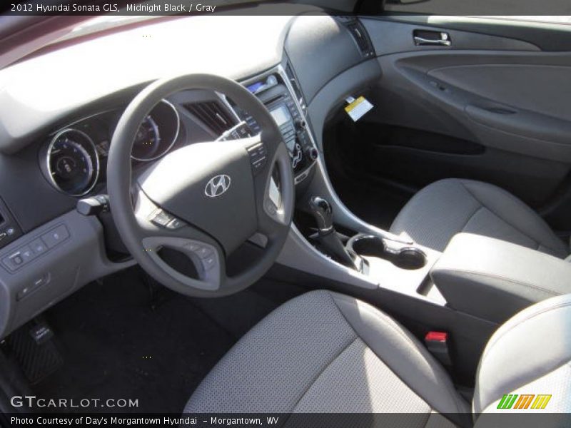 Midnight Black / Gray 2012 Hyundai Sonata GLS