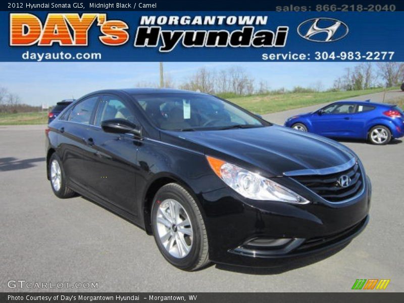 Midnight Black / Camel 2012 Hyundai Sonata GLS