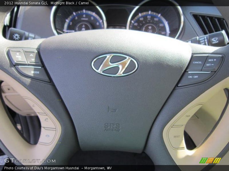 Midnight Black / Camel 2012 Hyundai Sonata GLS