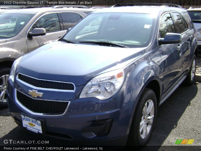 Twilight Blue Metallic / Jet Black 2012 Chevrolet Equinox LT