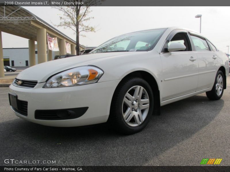 White / Ebony Black 2008 Chevrolet Impala LT