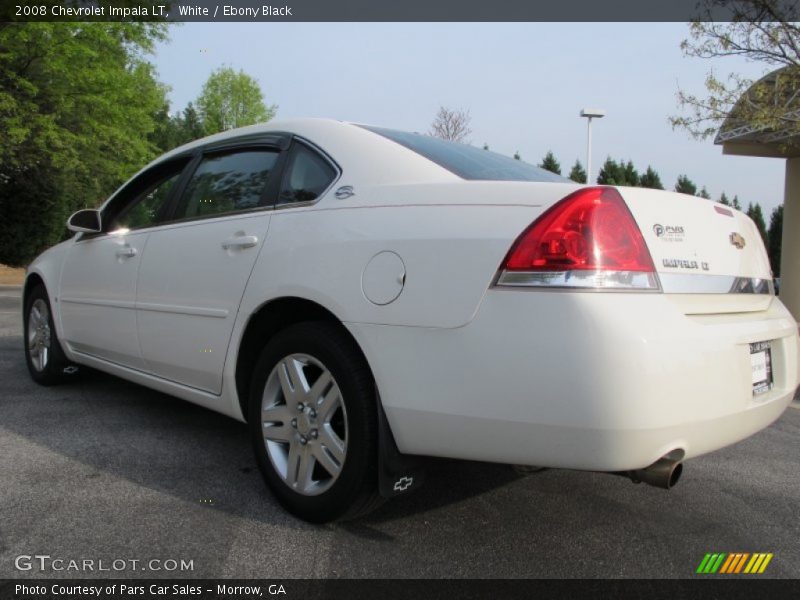 White / Ebony Black 2008 Chevrolet Impala LT