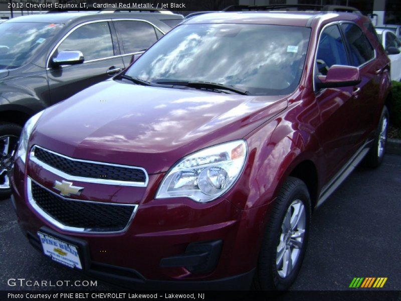 Cardinal Red Metallic / Jet Black 2012 Chevrolet Equinox LT