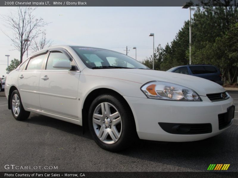 White / Ebony Black 2008 Chevrolet Impala LT