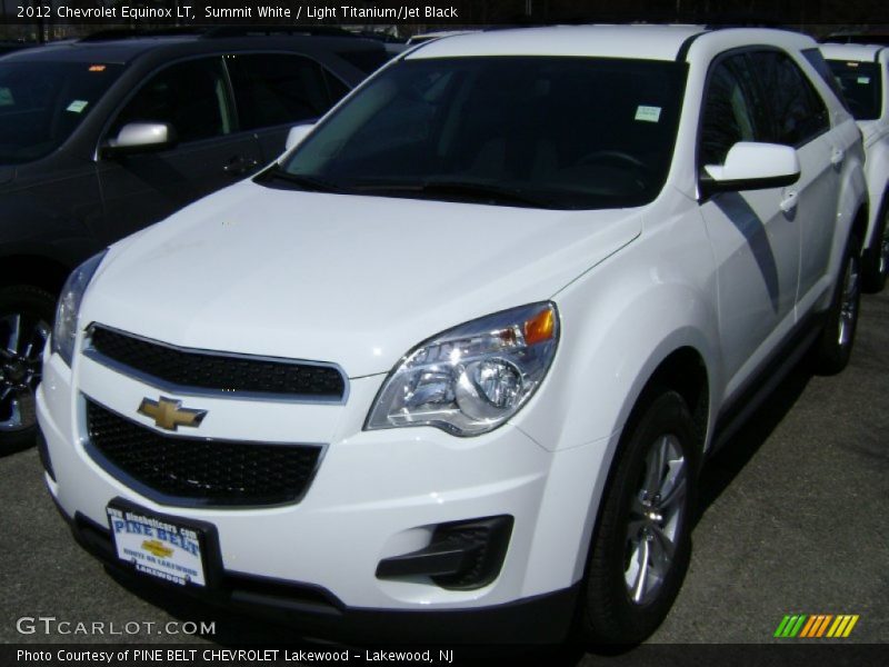 Summit White / Light Titanium/Jet Black 2012 Chevrolet Equinox LT