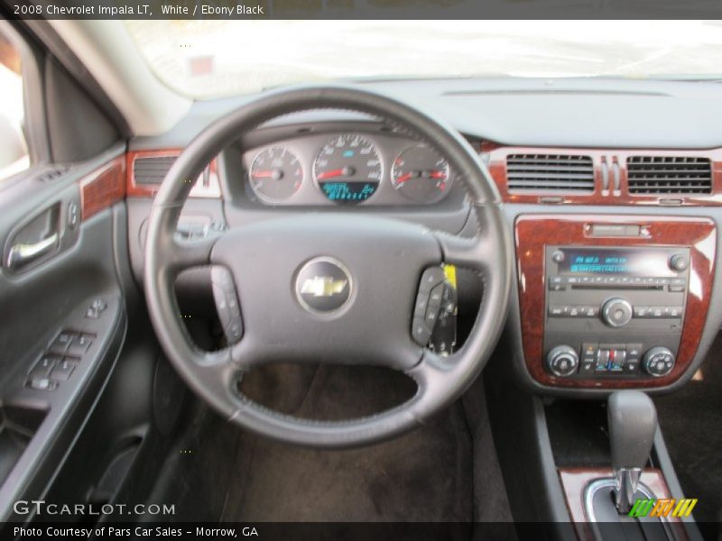White / Ebony Black 2008 Chevrolet Impala LT