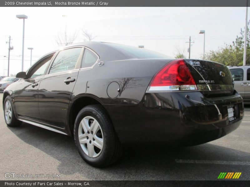 Mocha Bronze Metallic / Gray 2009 Chevrolet Impala LS