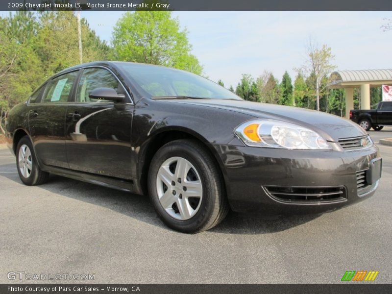 Mocha Bronze Metallic / Gray 2009 Chevrolet Impala LS