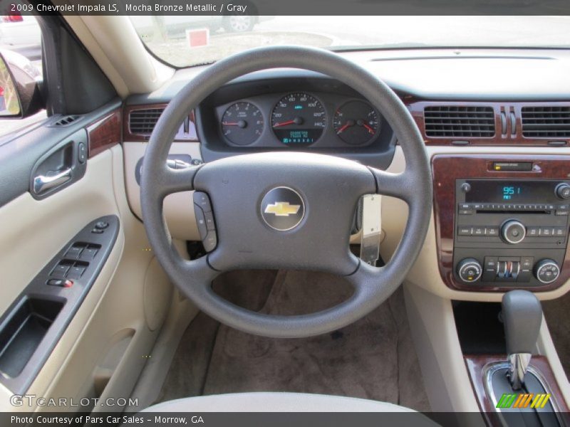 Mocha Bronze Metallic / Gray 2009 Chevrolet Impala LS