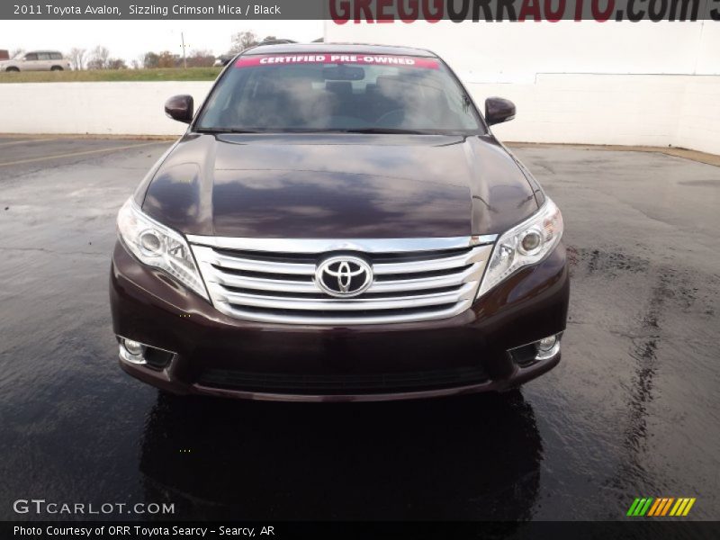 Sizzling Crimson Mica / Black 2011 Toyota Avalon
