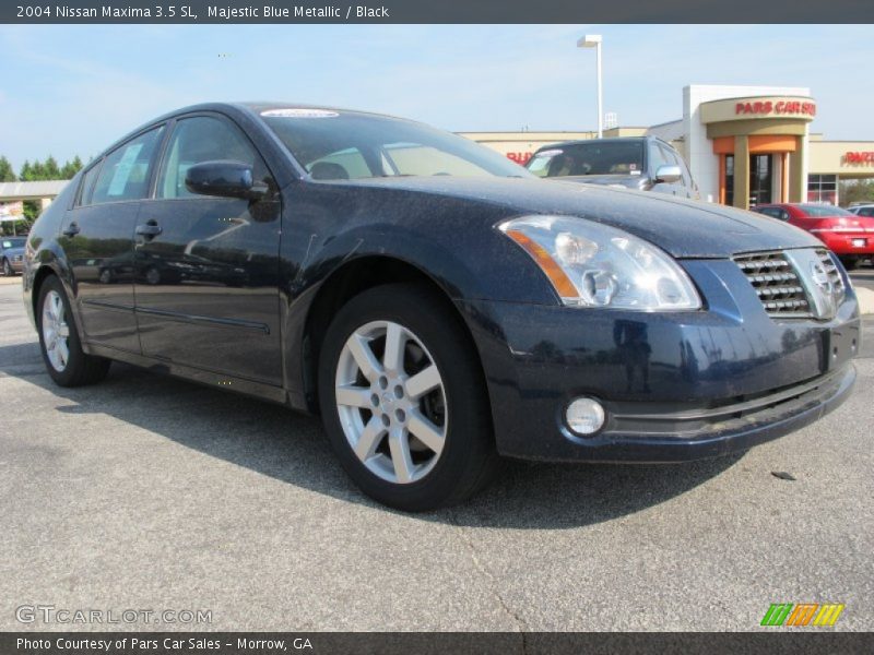 Majestic Blue Metallic / Black 2004 Nissan Maxima 3.5 SL