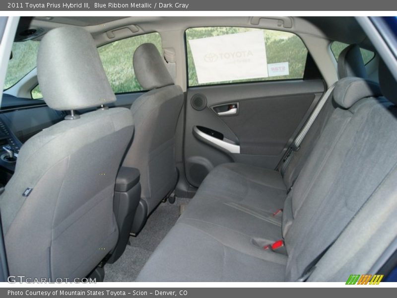 Blue Ribbon Metallic / Dark Gray 2011 Toyota Prius Hybrid III