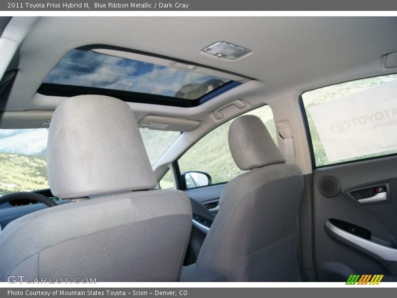 Blue Ribbon Metallic / Dark Gray 2011 Toyota Prius Hybrid III