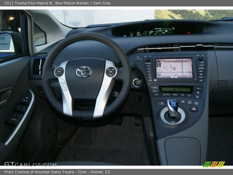 Blue Ribbon Metallic / Dark Gray 2011 Toyota Prius Hybrid III
