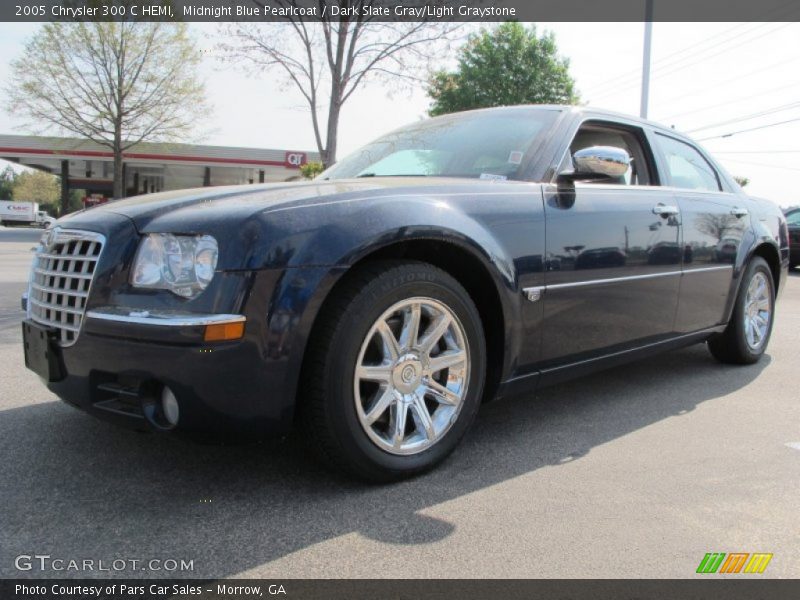 Midnight Blue Pearlcoat / Dark Slate Gray/Light Graystone 2005 Chrysler 300 C HEMI