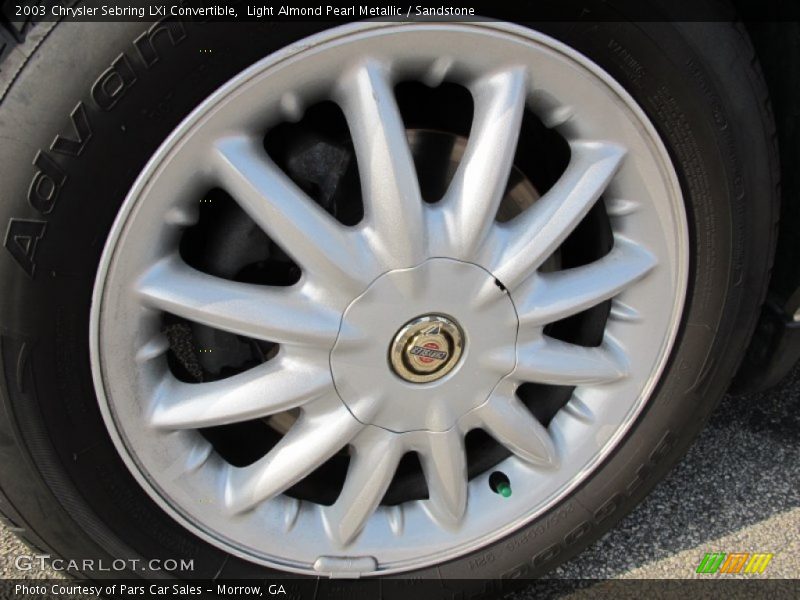  2003 Sebring LXi Convertible Wheel