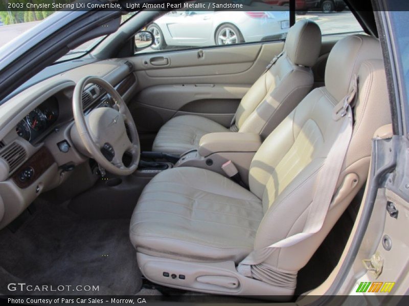  2003 Sebring LXi Convertible Sandstone Interior