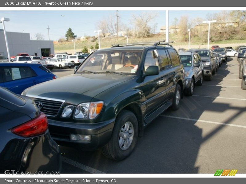 Riverock Green Mica / Ivory 2000 Lexus LX 470