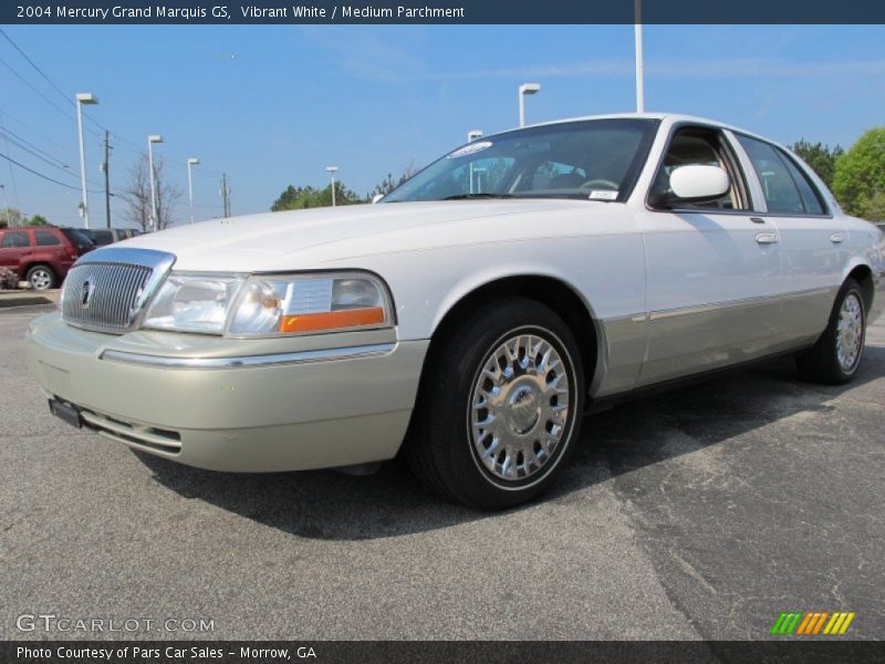 Vibrant White / Medium Parchment 2004 Mercury Grand Marquis GS
