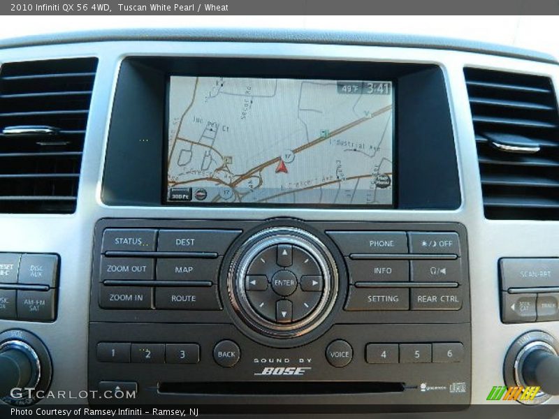 Tuscan White Pearl / Wheat 2010 Infiniti QX 56 4WD