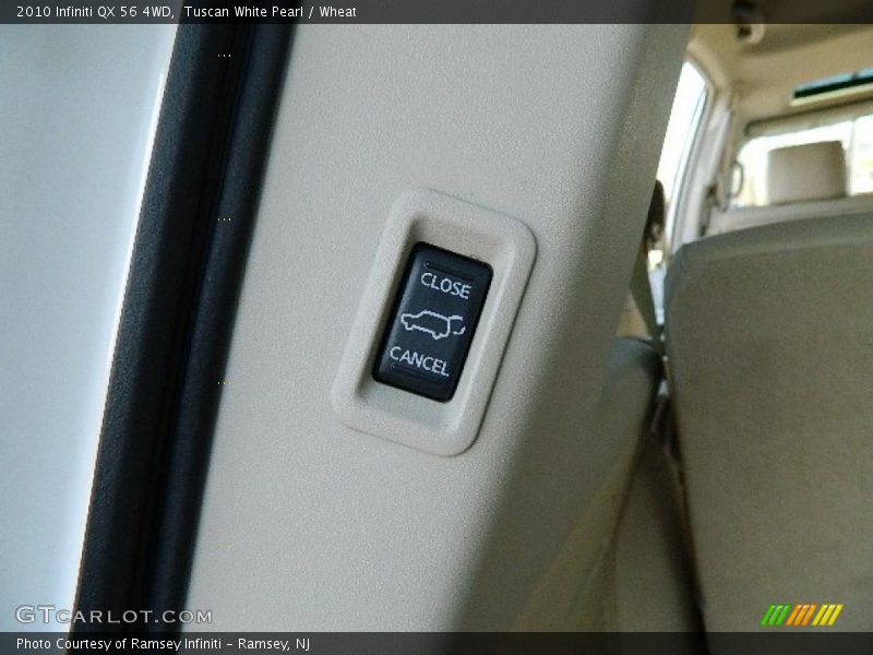Tuscan White Pearl / Wheat 2010 Infiniti QX 56 4WD