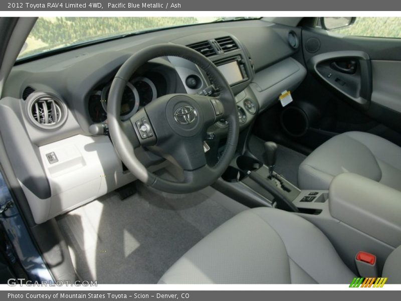 Pacific Blue Metallic / Ash 2012 Toyota RAV4 Limited 4WD