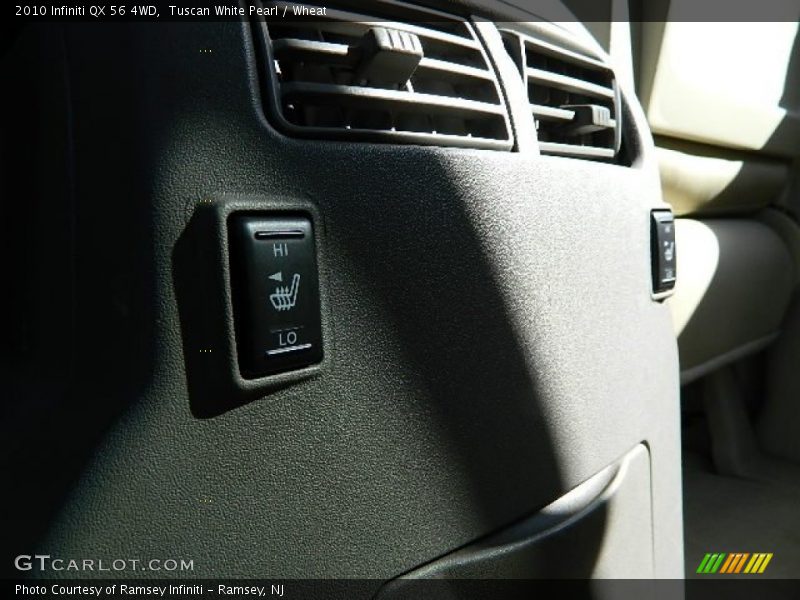 Tuscan White Pearl / Wheat 2010 Infiniti QX 56 4WD