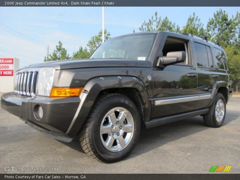 Dark Khaki Pearl / Khaki 2006 Jeep Commander Limited 4x4
