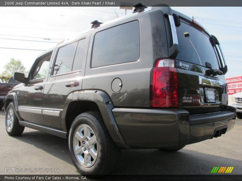 Dark Khaki Pearl / Khaki 2006 Jeep Commander Limited 4x4