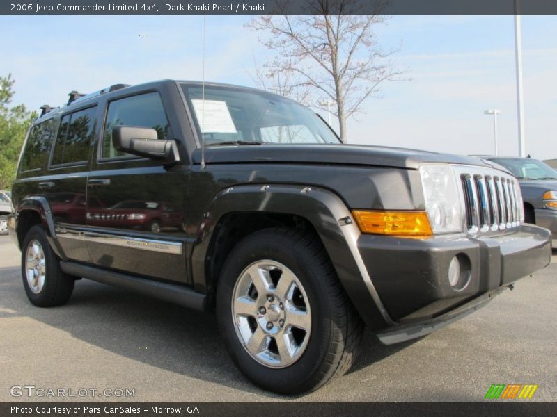 Dark Khaki Pearl / Khaki 2006 Jeep Commander Limited 4x4