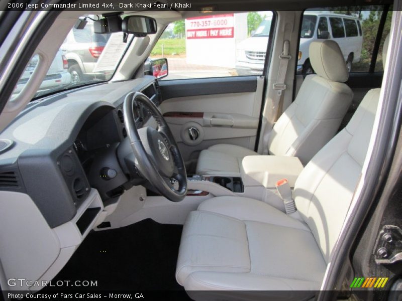 Dark Khaki Pearl / Khaki 2006 Jeep Commander Limited 4x4