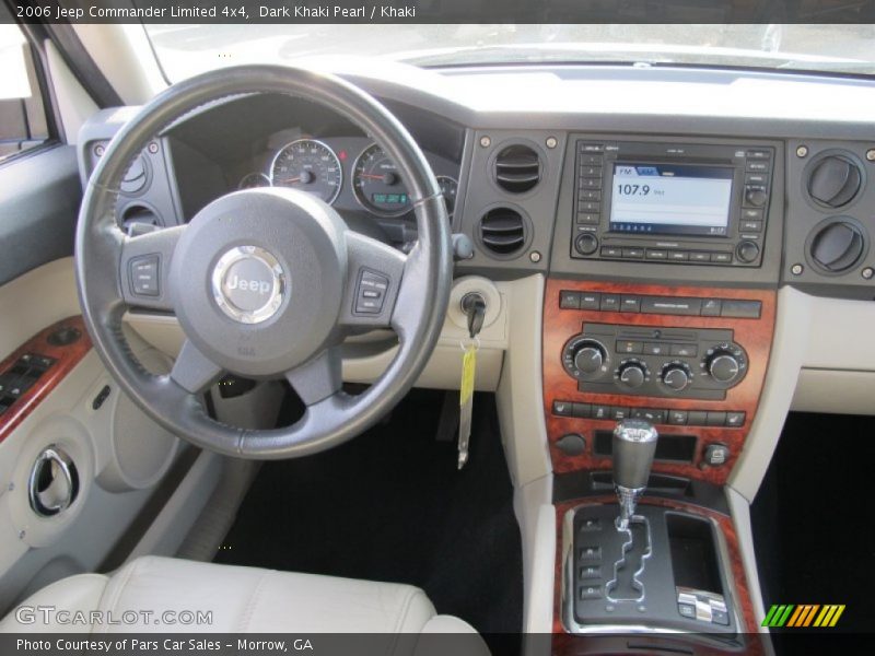 Dark Khaki Pearl / Khaki 2006 Jeep Commander Limited 4x4