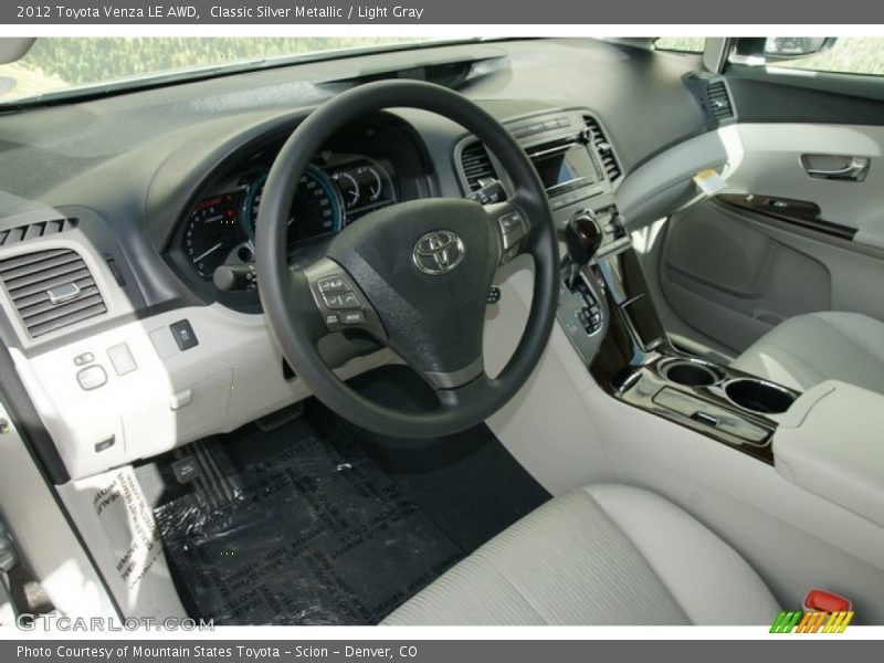 Classic Silver Metallic / Light Gray 2012 Toyota Venza LE AWD