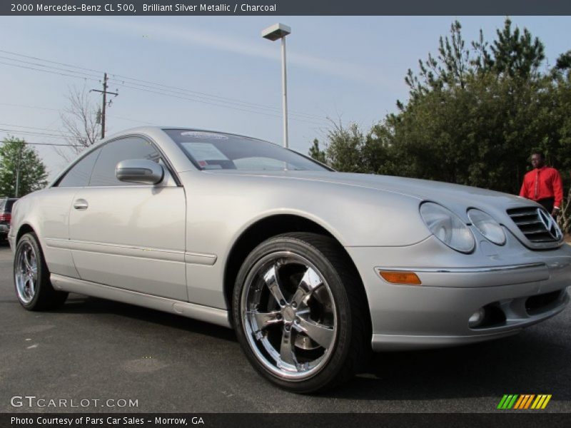Brilliant Silver Metallic / Charcoal 2000 Mercedes-Benz CL 500