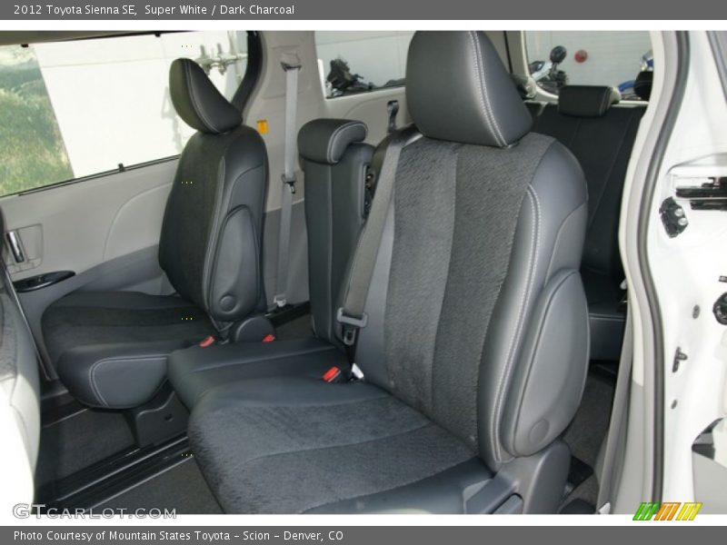 Super White / Dark Charcoal 2012 Toyota Sienna SE