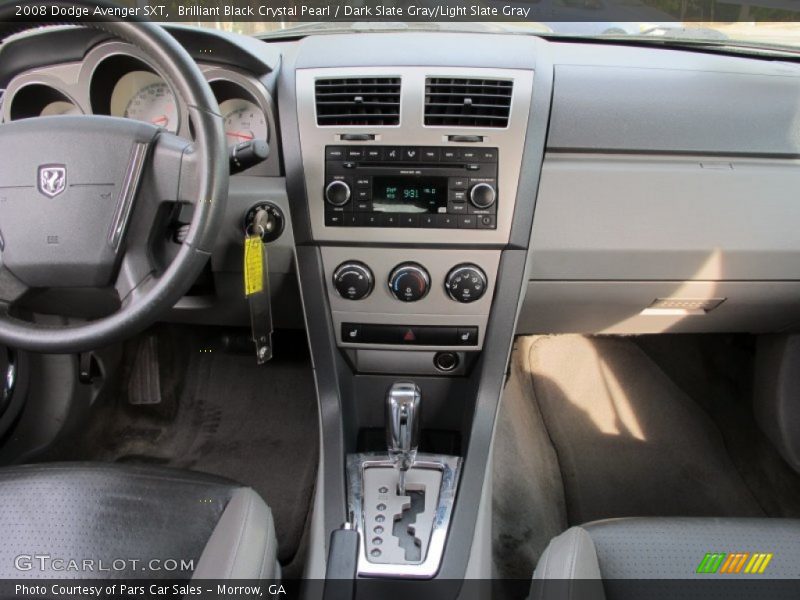 Brilliant Black Crystal Pearl / Dark Slate Gray/Light Slate Gray 2008 Dodge Avenger SXT