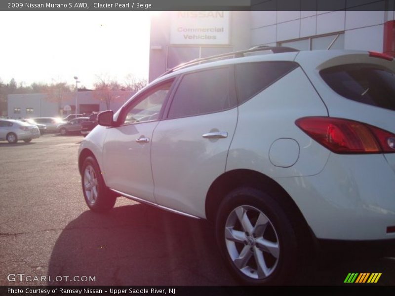 Glacier Pearl / Beige 2009 Nissan Murano S AWD
